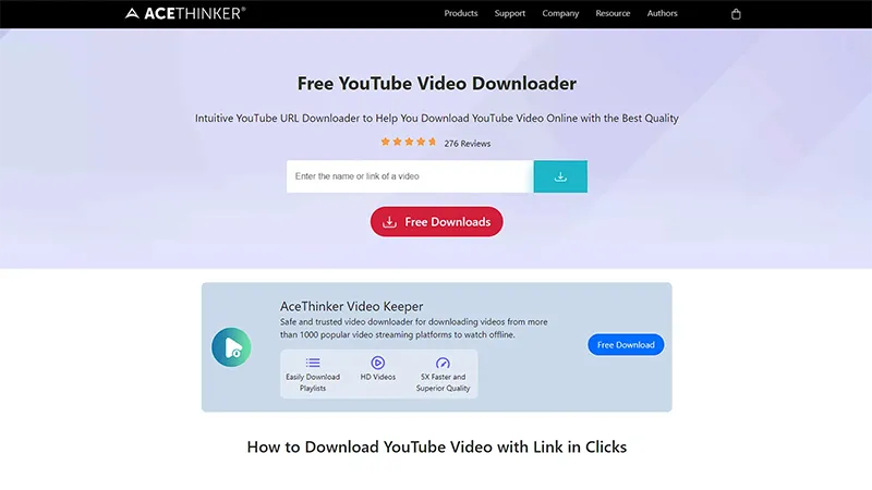 10 سایت دانلود از یوتیوب 8 سایت AceThinker