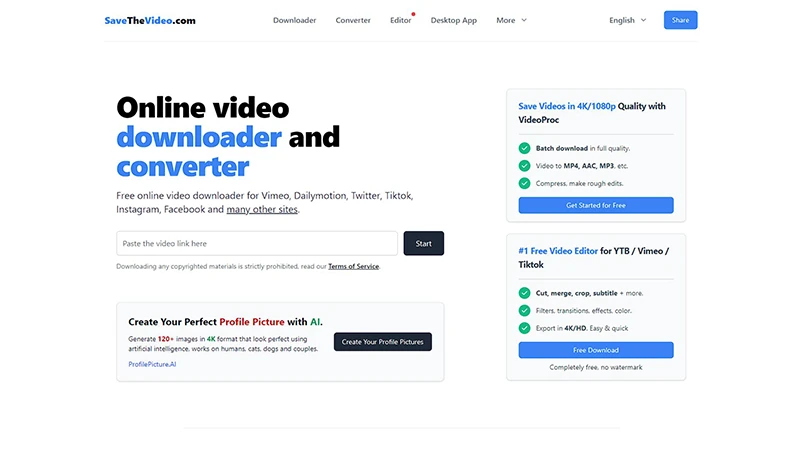 10 سایت دانلود از یوتیوب 9 سایت SaveTheVideo