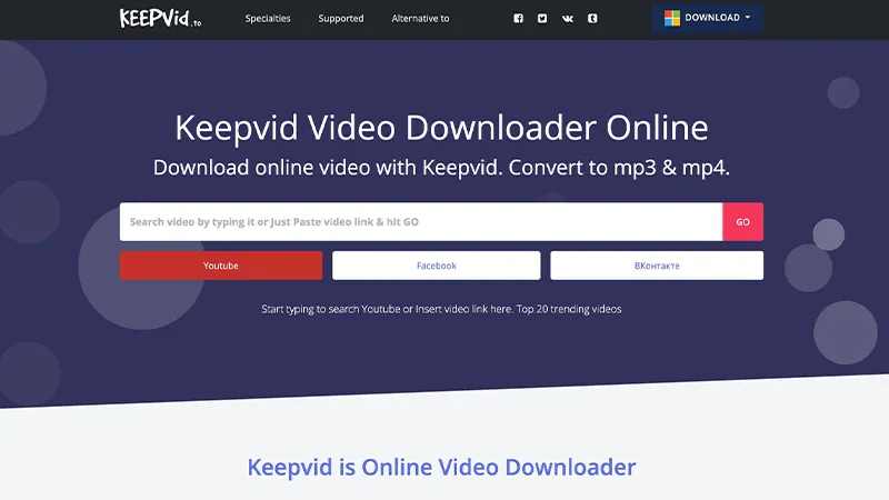 10 سایت دانلود از یوتیوب 6 دانلود ویدیو از یوتیوب با سایت KeepVid