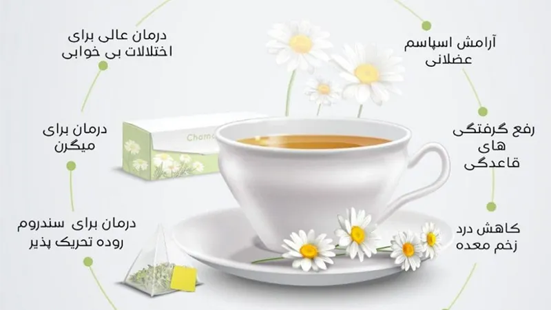 10 تا از خواص درمانی بابونه که نمیدانید! 2 خواص درمانی بابونه