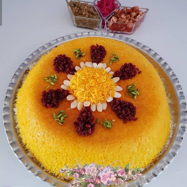 40 مدل تزئین ته چین مرغ 7 tazeen tah chin 13