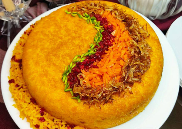 40 مدل تزئین ته چین مرغ 1 tazein tahchin morgh 8